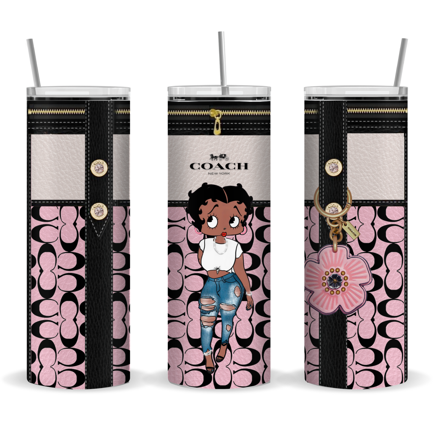 Boop Brown Designer Tumbler 20oz