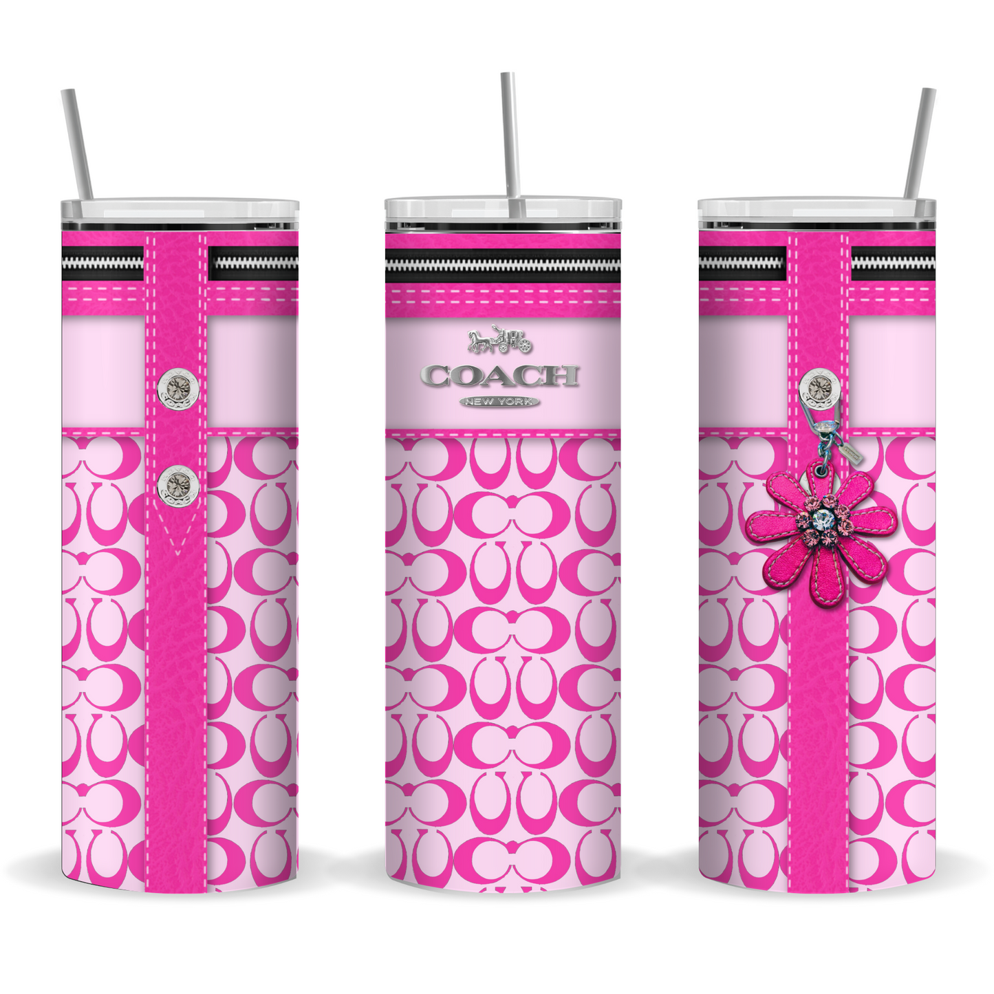 Light/Dark Pink Designer Tumbler 20oz