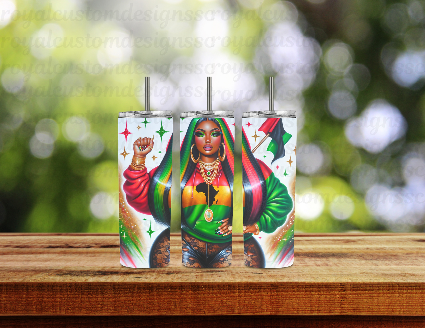 Black Girl Black Power Juneteenth 20oz