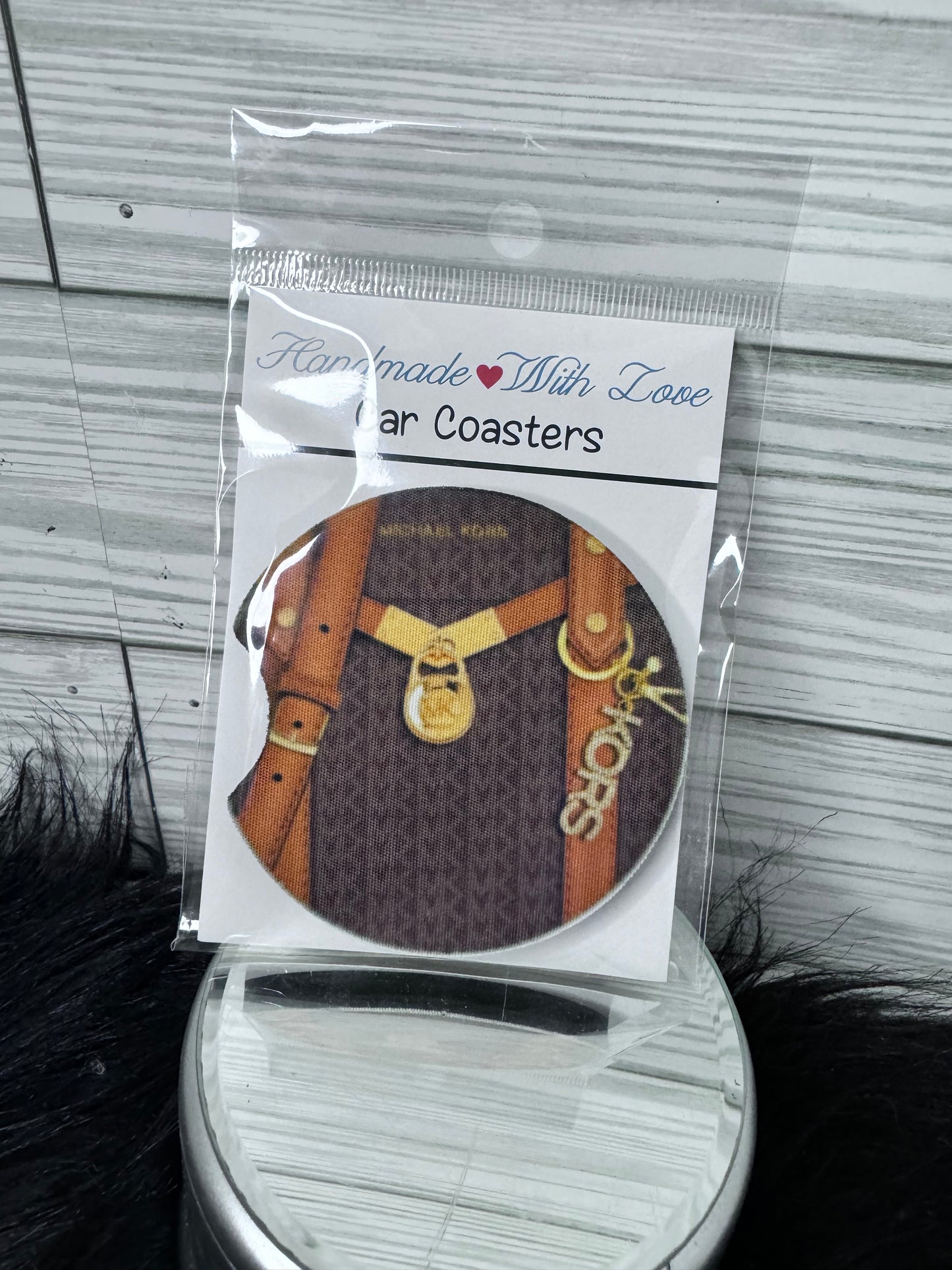 Brown MK Car Coaster