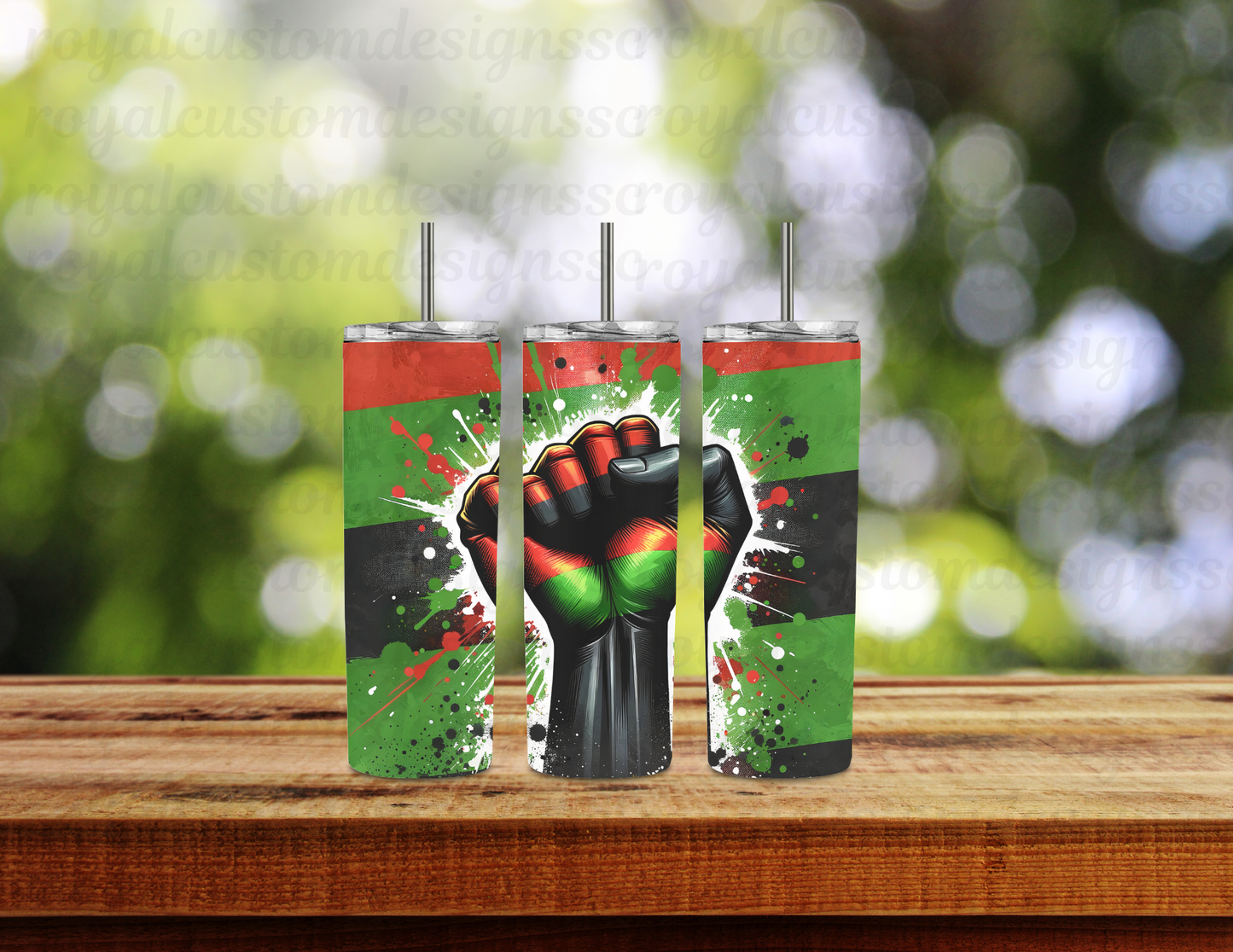 Black Fist Juneteenth Tumbler 20oz
