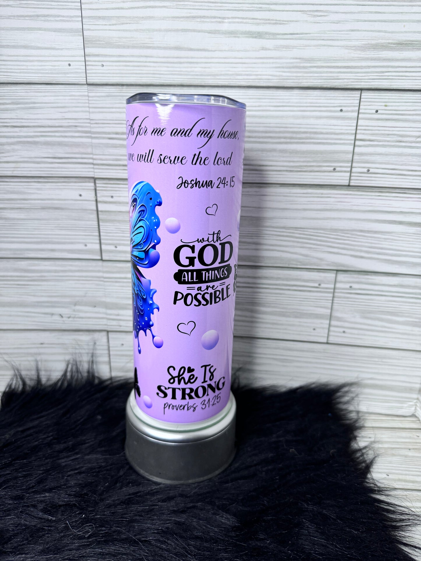Inspirational Scripture Tumbler 20oz