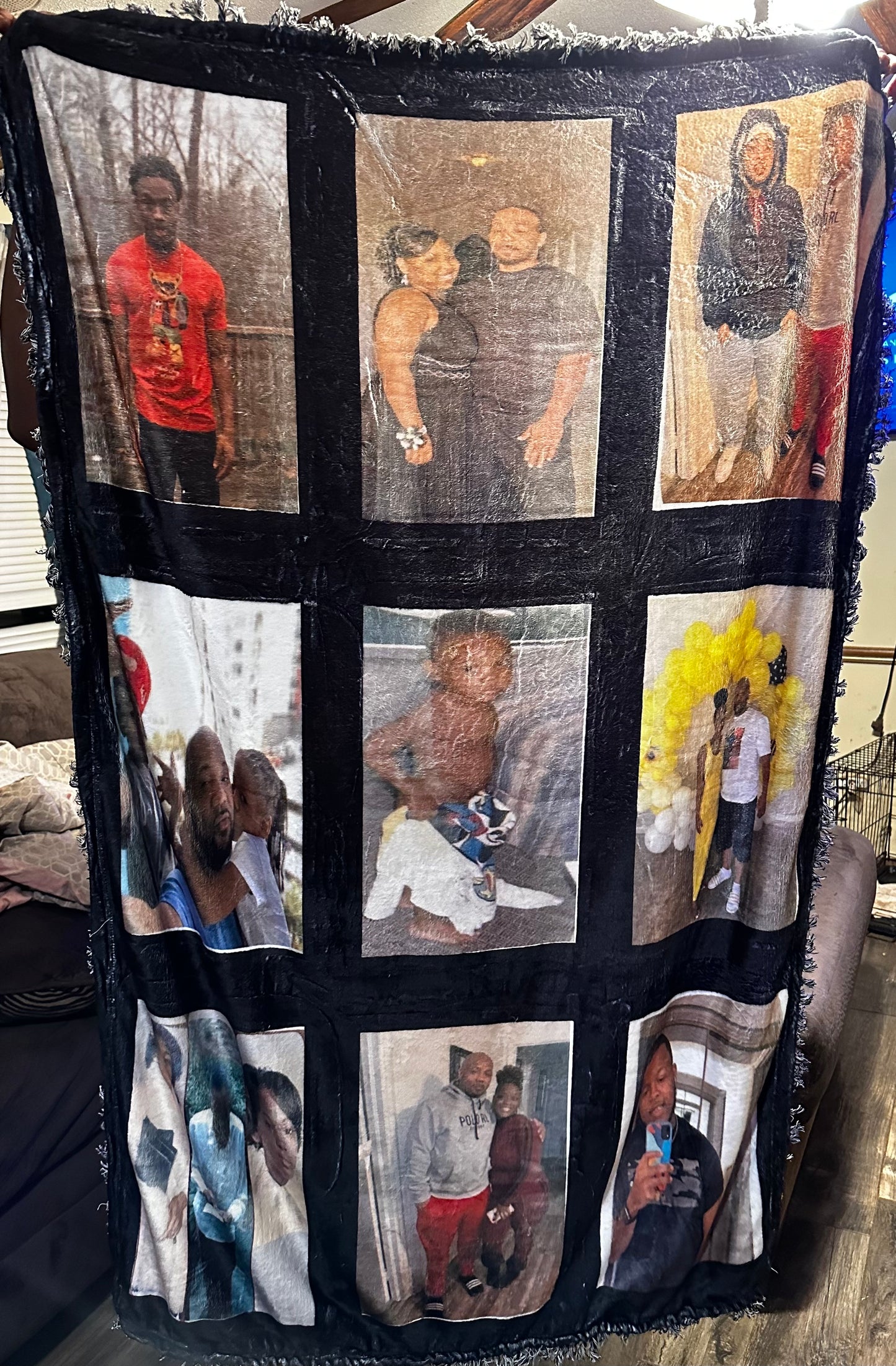 9 Panel Personalized Blanket