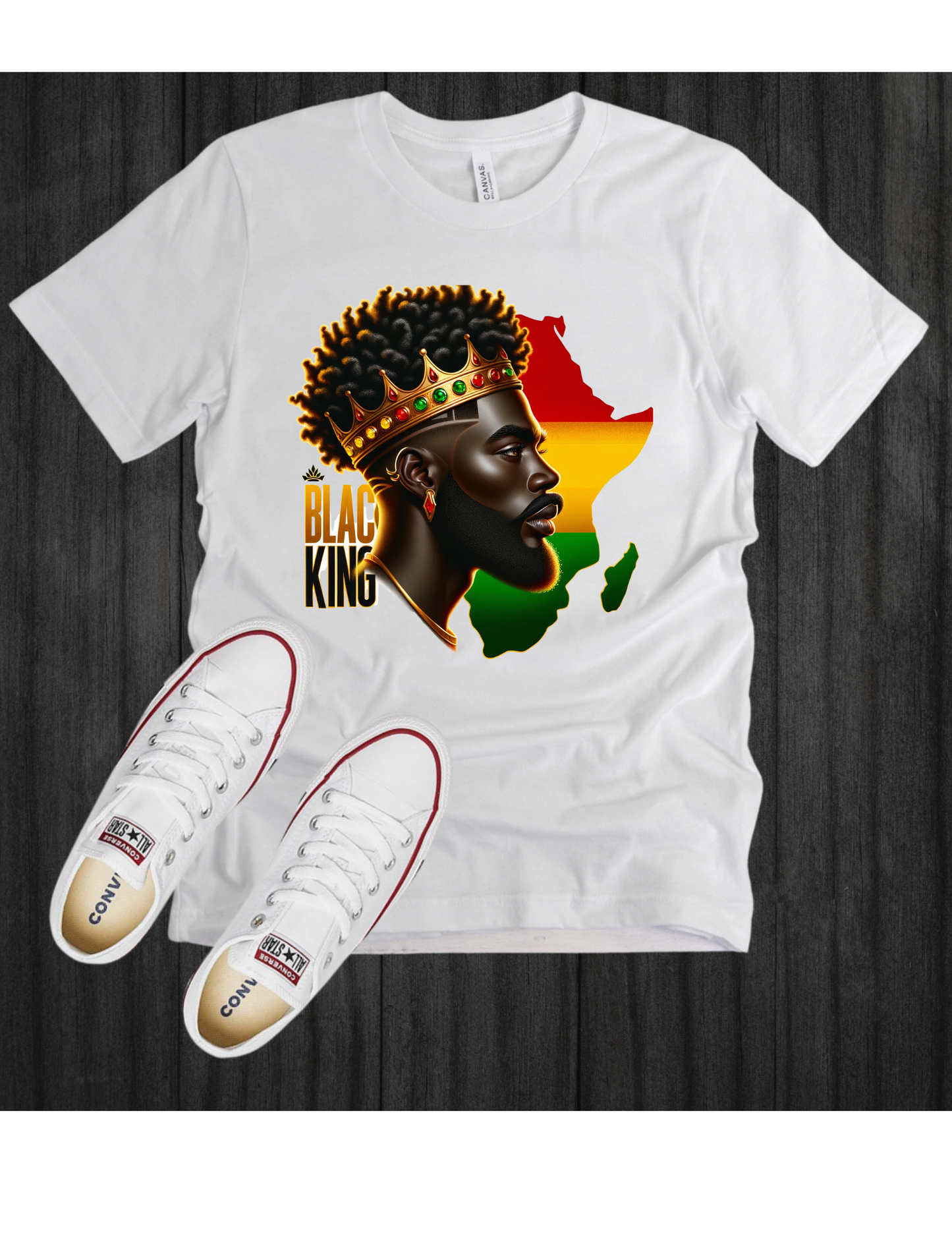 Black King T-Shirt Juneteenth Father's Day