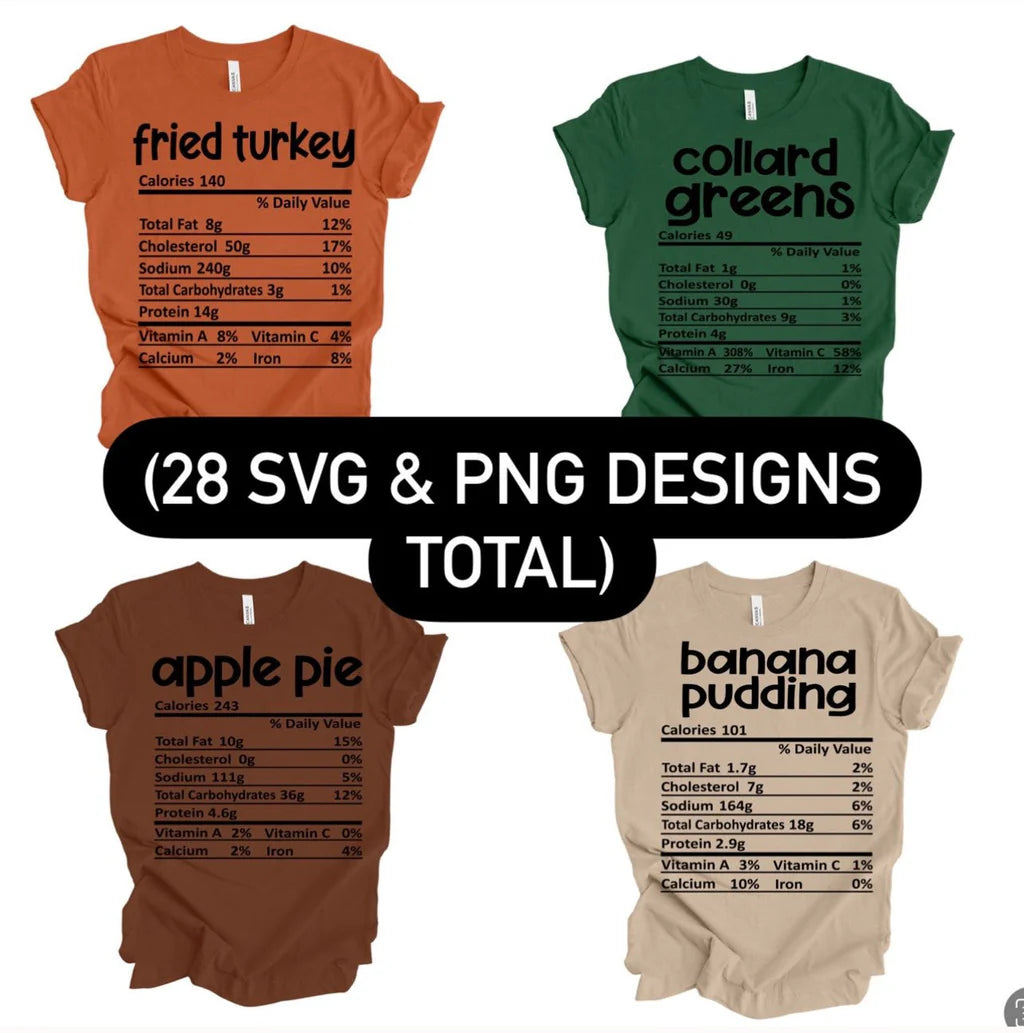 Thanksgiving Ingredients T-Shirts